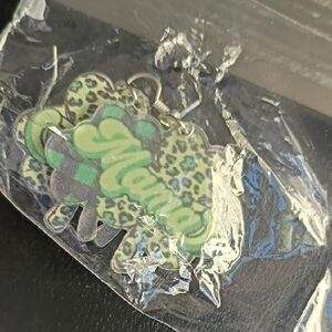 Mama Leopard Print Earrings Nwt